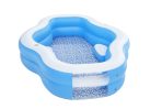 H2OGO! Splashview 8' Inflatable Family Pool With See-Through Window