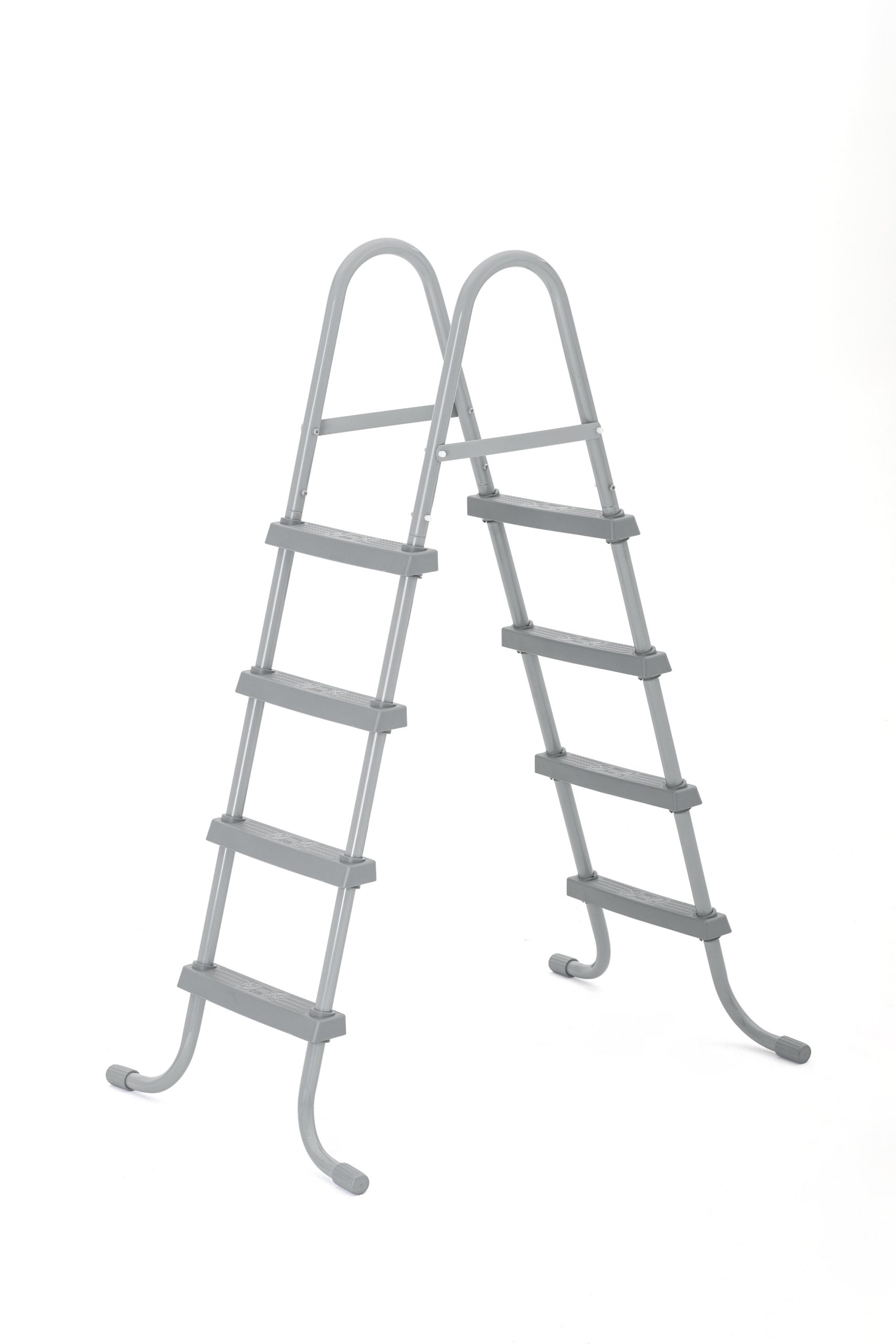 34fed57dbcec17c8ac5cde29c36877ce35a24ef9 Bestway Above Ground 48" Pool Ladder Replacement, Gray - Image 1