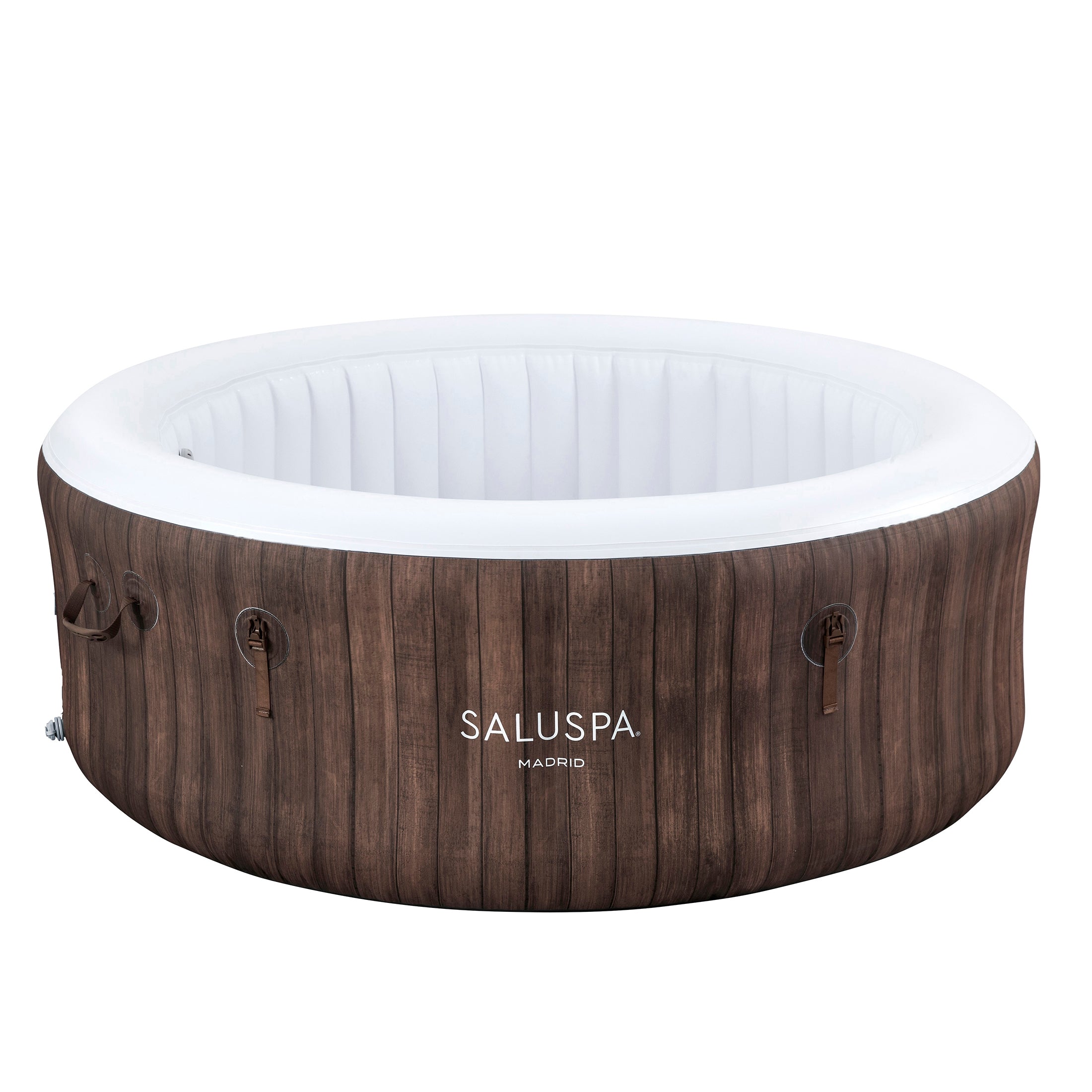 54064c521e29dea73738447b53ebc062ddccaa31 SaluSpa Madrid AirJet Hot Tub Liner Replacement, Brown Wood Grain - Image 1