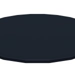 Coleman Power Steel 22' x 52" Round Above Ground Pool Cover Replacement, Black