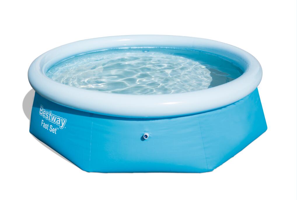 620e45f9be19aca5b29ac83529a9927233c0fdf4 Fast Set 10' x 30" Round Above Ground Pool Liner Replacement, Blue - Image 1
