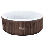 SaluSpa Madrid AirJet Hot Tub Liner Replacement, Brown Wood
