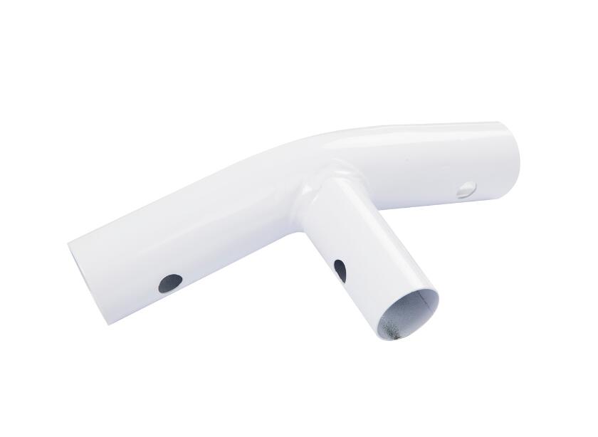 8f096cf1df39b95445ee95bf19c9bfe4760667d6 Power Steel and Coleman Power Steel Oval Above Ground Pool T-Connector Replacement, Light Gray - Image 1