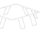 Half Frame for 111" x 77" x 33" Rectangular Pool