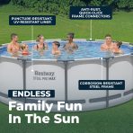 Bestway Steel Pro MAX 14' x 48" Above Ground Pool Set Round - Image 7