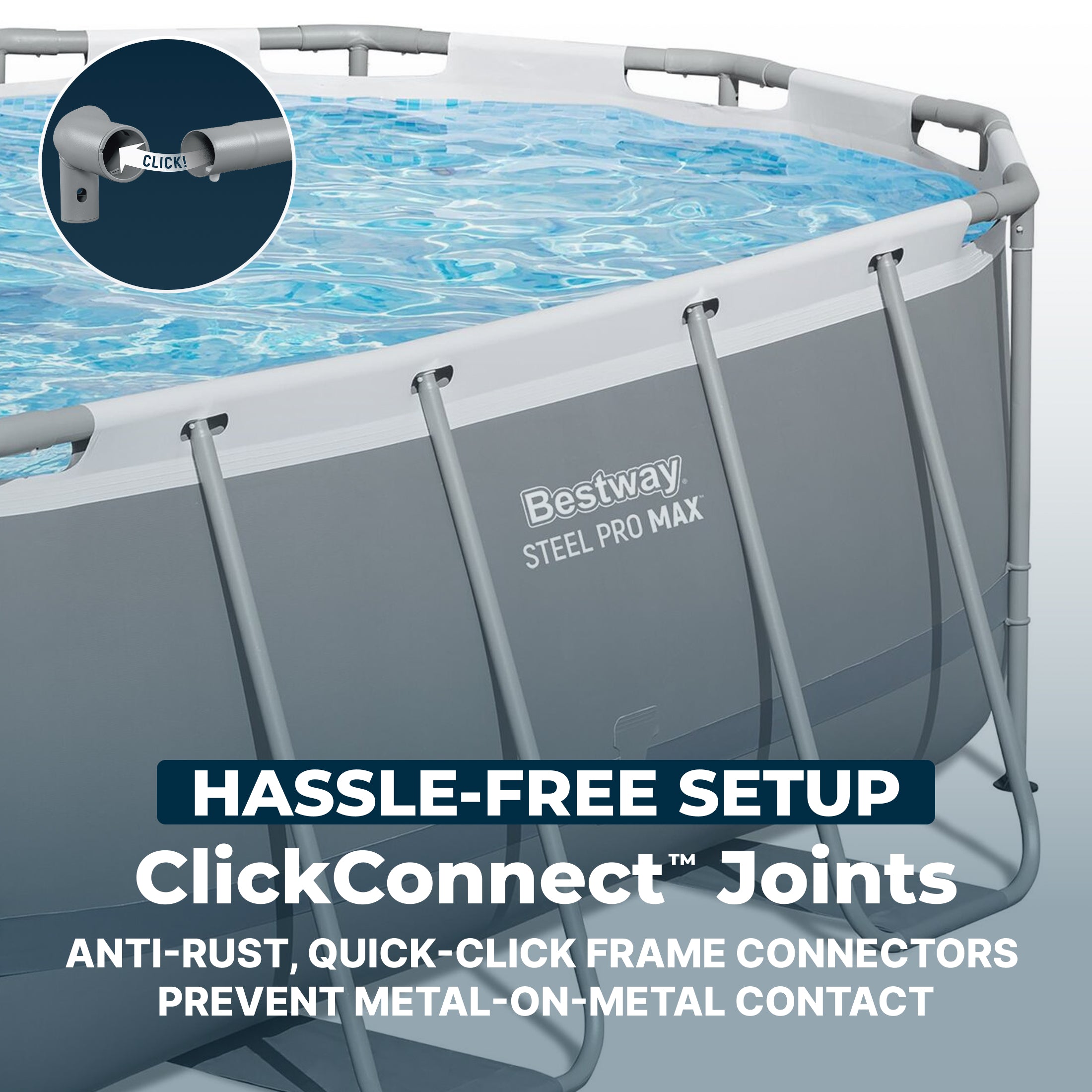arrjhamfan2hz3b3hm5g Bestway Steel Pro MAX Above Ground Pool Set 14' x 8'2" x 39.5" - Image 1