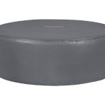 SaluSpa and Coleman 77" x 28" Round EnergySense Inflatable Hot Tub Cover, Gray