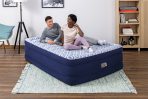 Bestway Tritech Fashion Flock Air Mattress Queen 20” with Built-in AC Pump and Antimicrobial Coating - Image 4