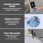 SaluSpa UltraFit AirJet Smart Hot Tub Heater Pump with App-Control - Image 4