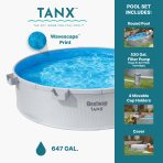 Bestway TANX 8' x 24" Round Above Ground Stock Tank Pool, All-in-One Set - Image 8