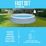 Bestway Fast Set 13’ x 33” Round Inflatable Pool Set - Image 7