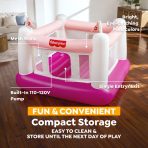 Fisher-Price Bouncesational Bounce House with Built-in Pump, Pink - Image 3