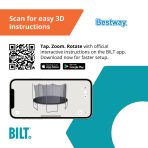 Bestway Xtreme Air 10 ft Outdoor Trampoline for Kids & Adults, No-Gap Enclosure, Foam-Padded Poles - Image 13