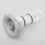 SaluSpa HydroJet and HydroJet Pro Hot Tub Spa Nozzle Replacement, White