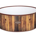 SaluSpa Helsinki AirJet Hot Tub Liner Replacement, Brown Wood