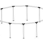13' x 42"/3.96m x 1.07m Pool Complete Frame(2/2)