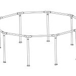 Steel Pro MAX 10' x 30" Above Ground Round Pool Frame Set Replacement, Gray
