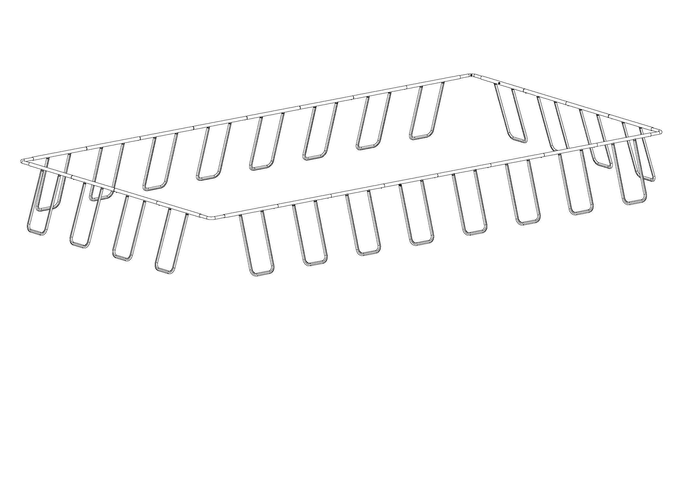 f6ddfd15effb3f0781bc2c3b925598615cfeaaf2 Power Steel 31'4" x 16' x 52" Above Ground Rectangular Pool Half Frame Set Replacement, Silver - Image 1