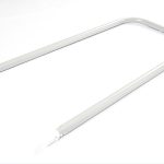 Power Steel 24' x 12' x 48" Oval Above Ground Pool U-Support Replacement, Light Gray