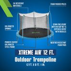 Bestway Xtreme Air 12 ft Outdoor Trampoline for Kids & Adults, No-Gap Enclosure, Foam-Padded Poles - Image 3