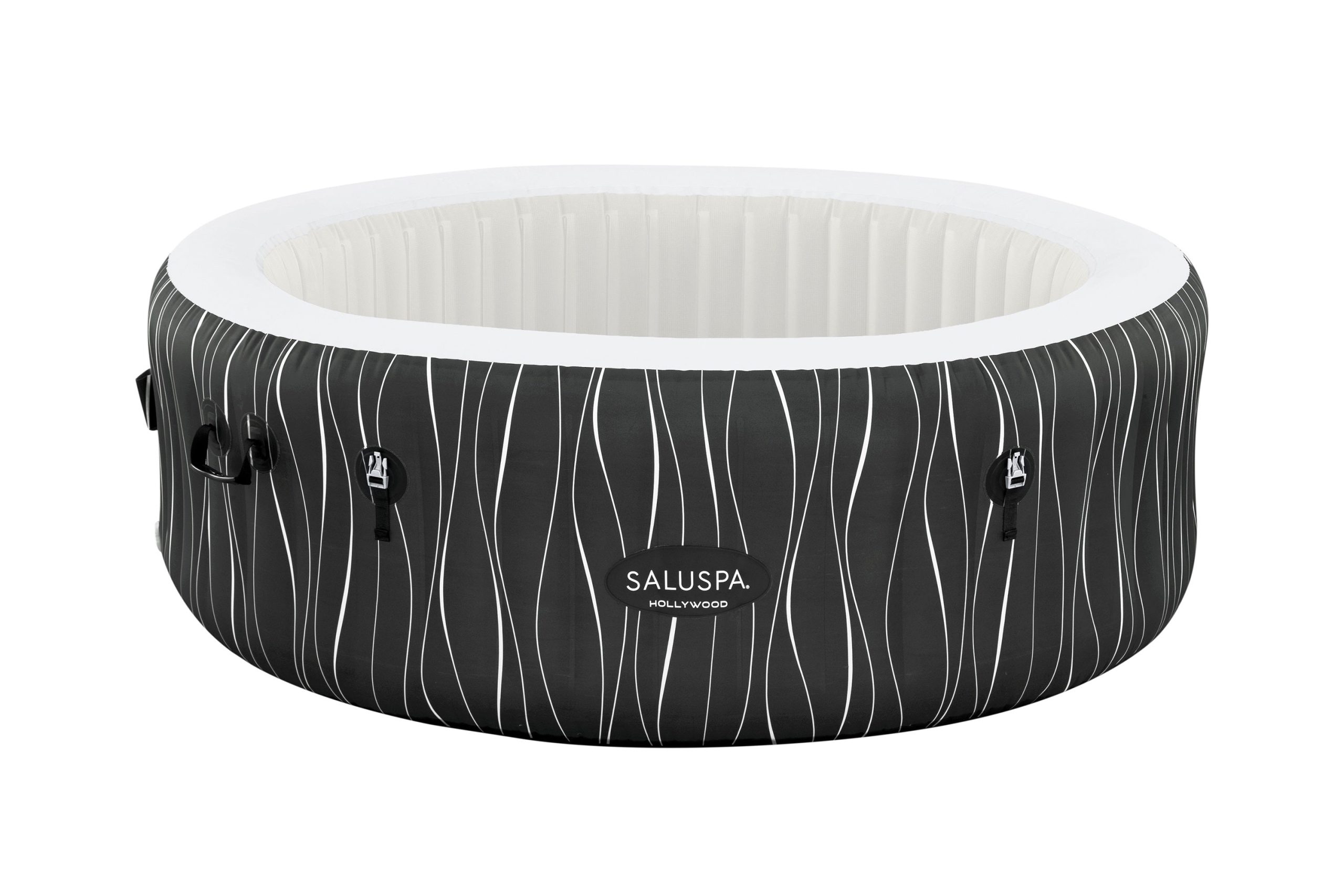 gl2cjvlakpye7afujebr SaluSpa Hollywood AirJet Hot Tub Semi-Transparent Liner Replacement, Black Waves - Image 1