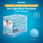 Bestway 250 Play Balls, Light Blue