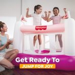 Fisher-Price Bouncesational Bounce House with Built-in Pump, Pink - Image 6