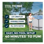 Bestway Steel Pro MAX 14' x 48" Above Ground Pool Set Round - Image 8