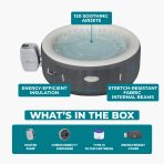 SaluSpa Hot Springs Energy-Efficient AirJet 2-4 Person Inflatable Hot Tub - Image 9