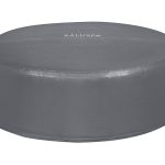 SaluSpa and Coleman 71" x 26" Round EnergySense Inflatable Hot Tub Cover, Gray