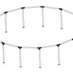 Steel Pro MAX 15' x 42" Above Ground Round Pool Frame Set Replacement, Gray (Top Rails and Vertical Legs)