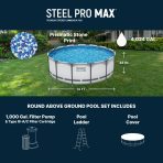 Bestway Steel Pro MAX 14' x 48" Above Ground Pool Set Round - Image 9