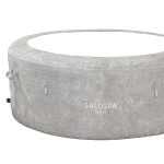 SaluSpa Zurich AirJet Hot Tub Liner Leatheroid Cover Replacement, Light Gray