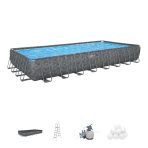 Bestway APX 365 31'4" x 16' x 52" Rectangle Above Ground Pool Set - Image 9