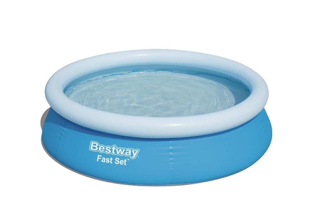 p9cdm969ggfysxxq3lhs Fast Set 10' x 26" Round Above Ground Pool Liner Replacement, Blue - Image 1