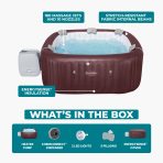SaluSpa Maldives Energy-Efficient Smart HydroJet Pro Inflatable Hot Tub with App Control 5-7 person - Image 4