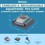 Bestway AquaTronix Pro G300 Automatic Robotic Pool Vacuum & Skimmer - Image 2