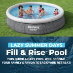 Bestway Fast Set 12’ x 30” Inflatable Round Soft Sided Above Ground Pool Set - Image 5