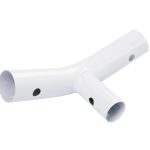 Power Steel 14' x 48" Round Above Ground Pool T-Connector Replacement, White