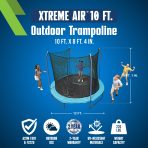 Bestway Xtreme Air 10 ft Outdoor Trampoline for Kids & Adults, No-Gap Enclosure, Foam-Padded Poles - Image 2