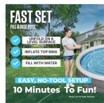 Bestway Fast Set 12’ x 30” Inflatable Round Soft Sided Above Ground Pool Set - Image 3