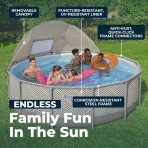 Bestway Steel Pro MAX 13' x 42" Round Above Ground Pool Set with Canopy - Image 4