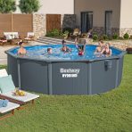 Bestway Hydrium 16' x 52" Round Steel Wall Above Ground Pool Set