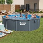 Bestway Hydrium 16' x 52" Round Steel Wall Above Ground Pool Set