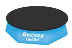 Bestway Fast Set Round Pool Cover for 8' Inflatable Ring Above Ground Pools