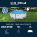 Bestway Steel Pro MAX 15' x 48" Above Ground Pool Set - Image 3