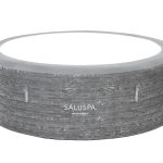 SaluSpa Budapest AirJet Hot Tub Top Leatheroid Cover Replacement, Gray