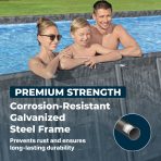 Bestway APX 365 24' x 12' x 52" Rectangle Above Ground Pool Set - Image 3
