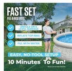 Bestway Fast Set 12’ x 30” Round Inflatable Pool Set - Image 5
