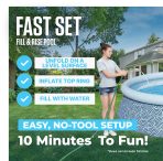 Bestway Fast Set 13’ x 33” Round Inflatable Pool Set - Image 3